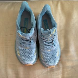 Hoka Clifton Cloud Blue Ice Flow Women Road Running Shoes Sneaker Sz 7.5